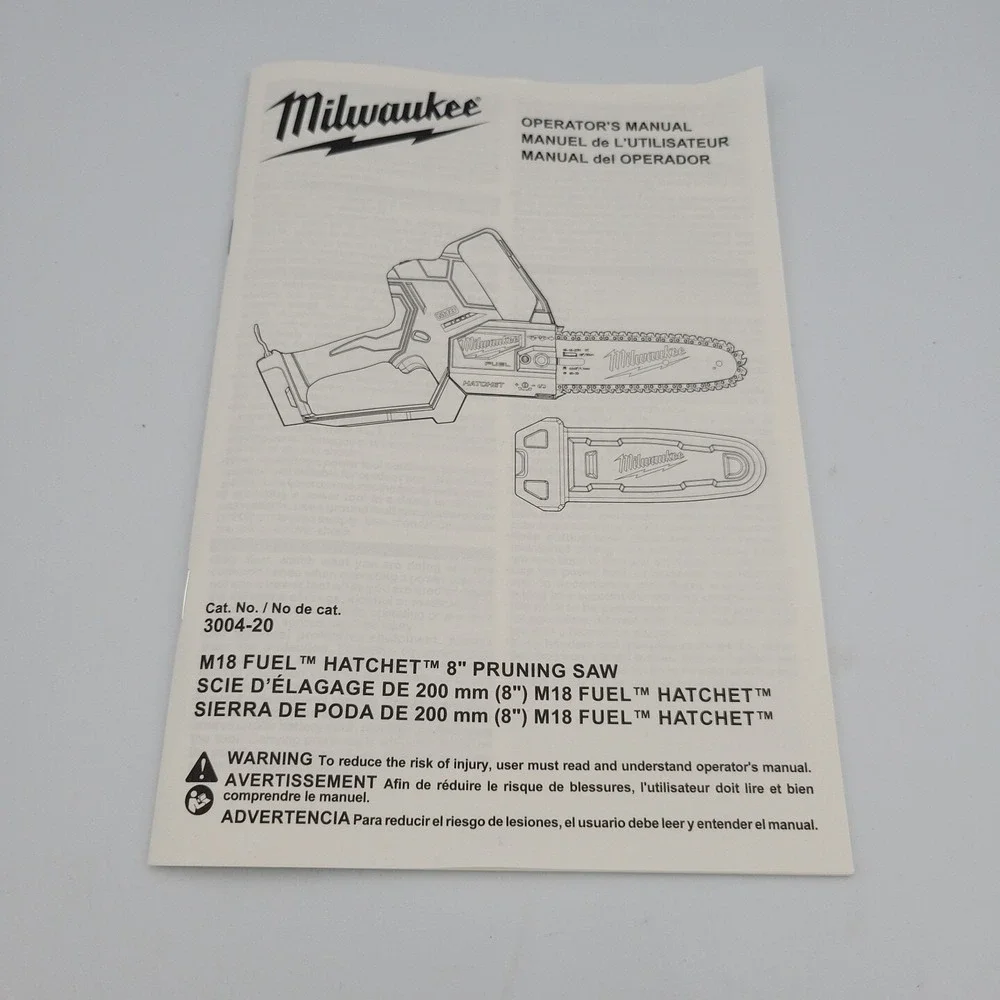 MIlwaukee 18V Hatchet Operators‎ Manual 8